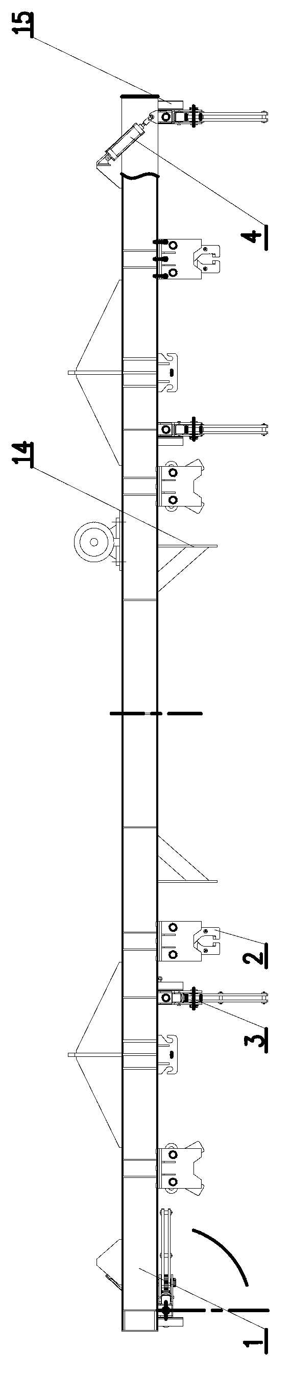 Concrete tubular pile die lifting appliance