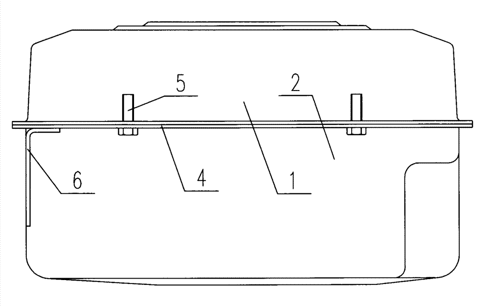 Diesel engine water tank