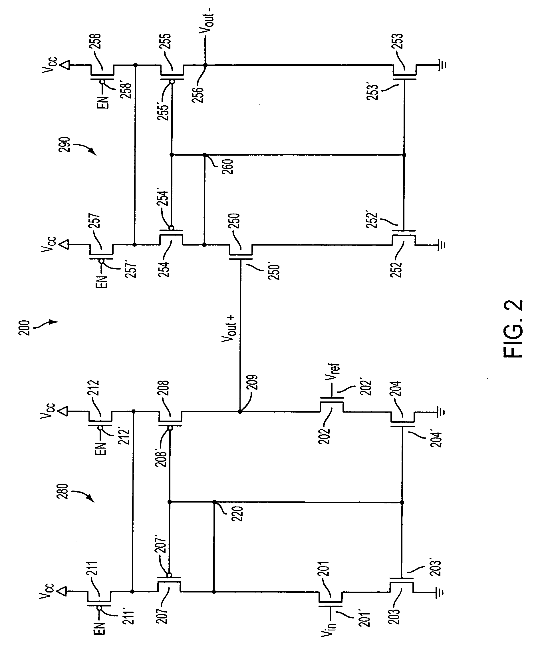 Input buffer design using common-mode feedback (CMFB)