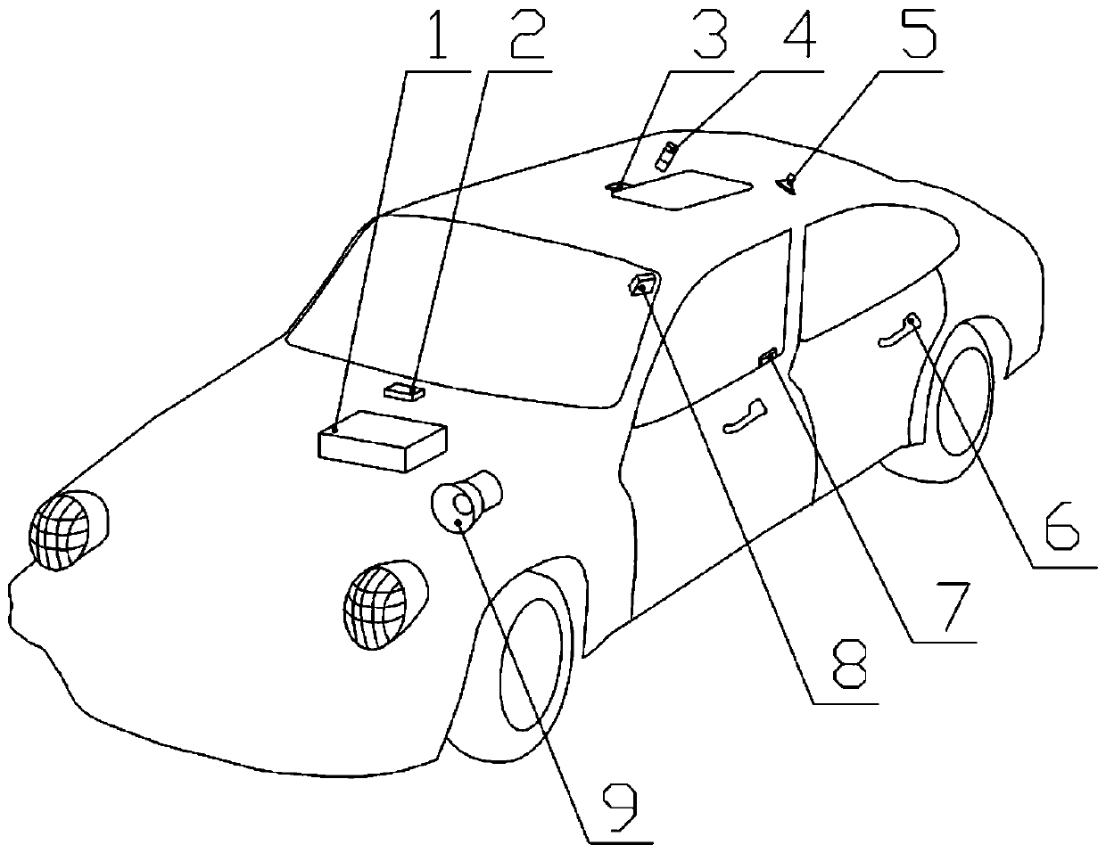 Vehicle-mounted life detecting device