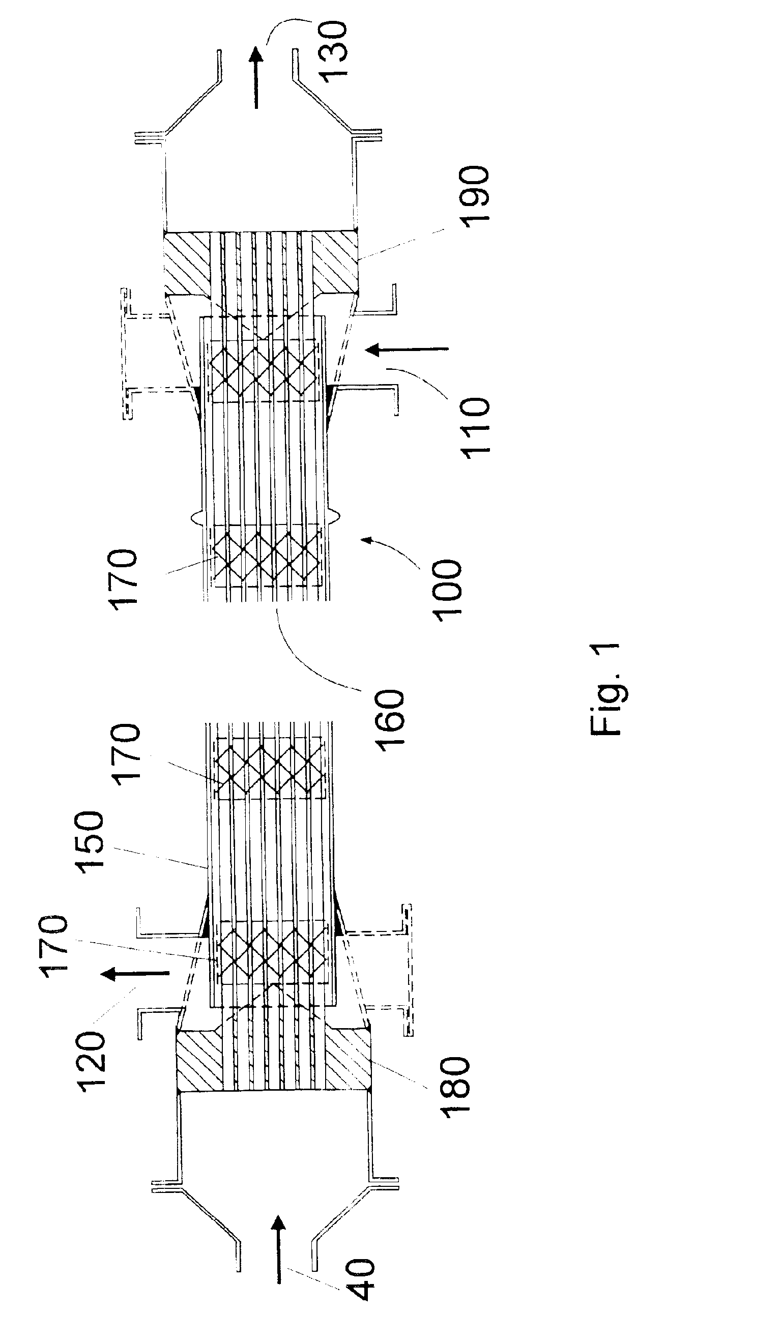 Heat exchanger flow-through tube supports