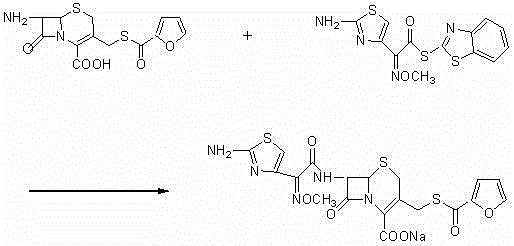 New preparation method of ceftiofur sodium