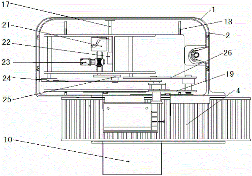 Heavy type lead-acid storage battery turnover device