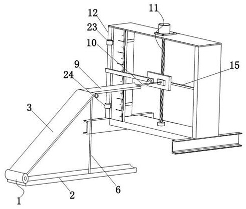 A bedside knee joint range of motion training device