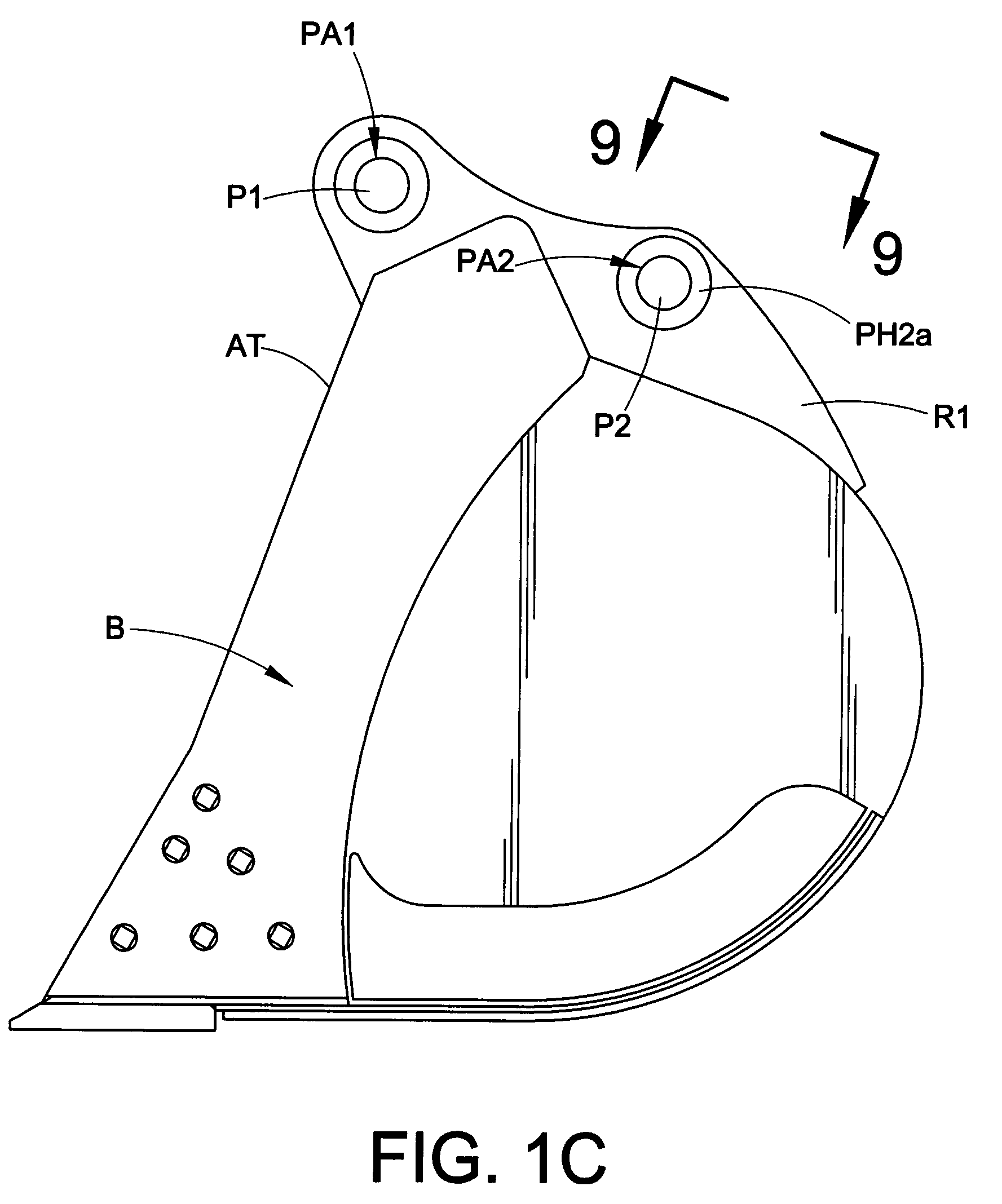 Arm assembly for excavation apparatus and method of using same