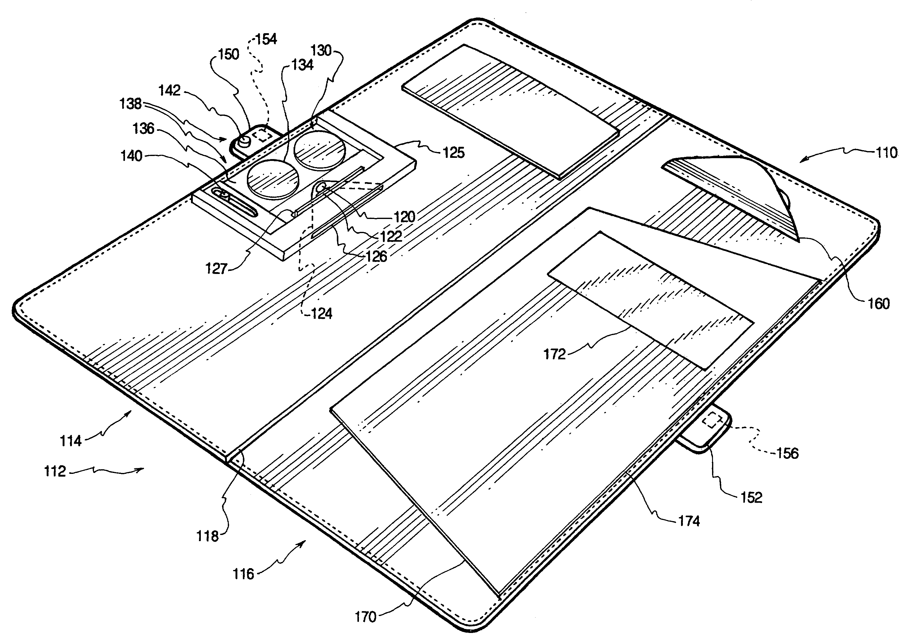 Illuminated document caddy