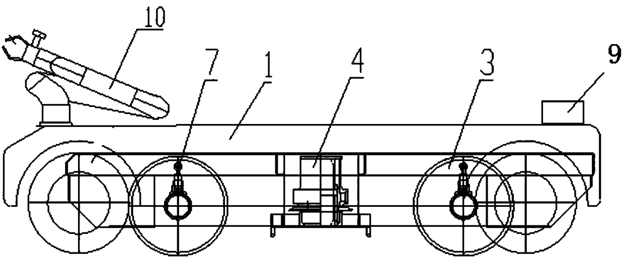 Highway and railway combined transporting intelligent transport vehicle