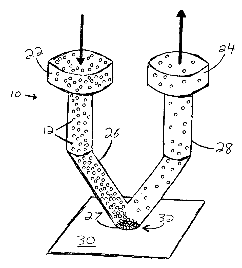 Microfluidic interface for highly parallel addressing of sensing arrays