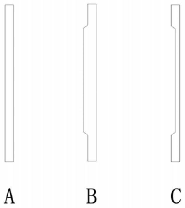 Preparation method for reed with convex and concave weft surfaces