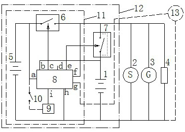 Vehicle-mounted combined battery intelligent power supply electrical system and power supply method