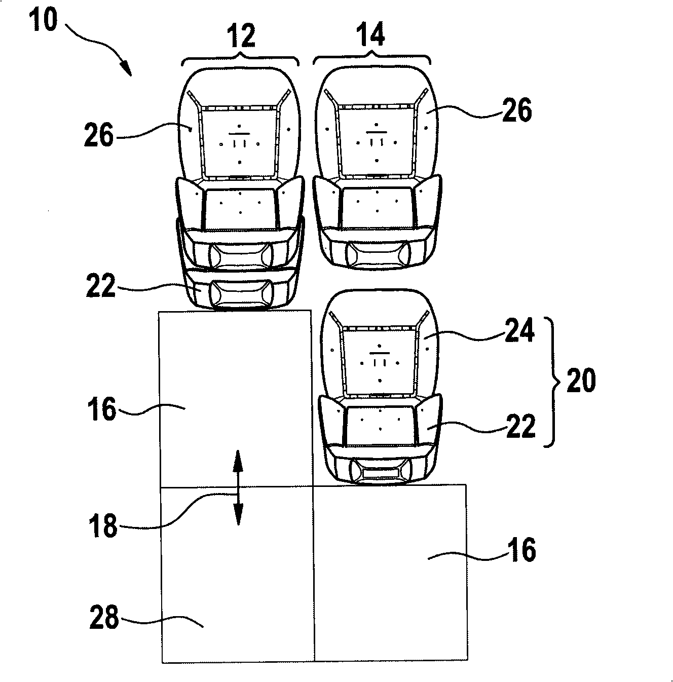 Loading base arrangement