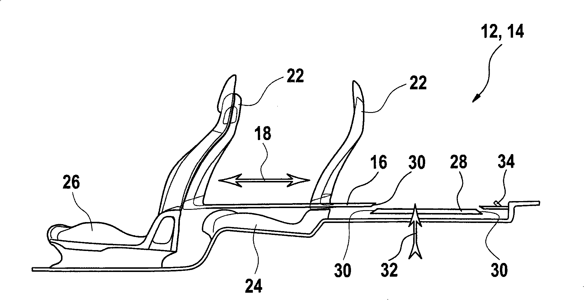 Loading base arrangement