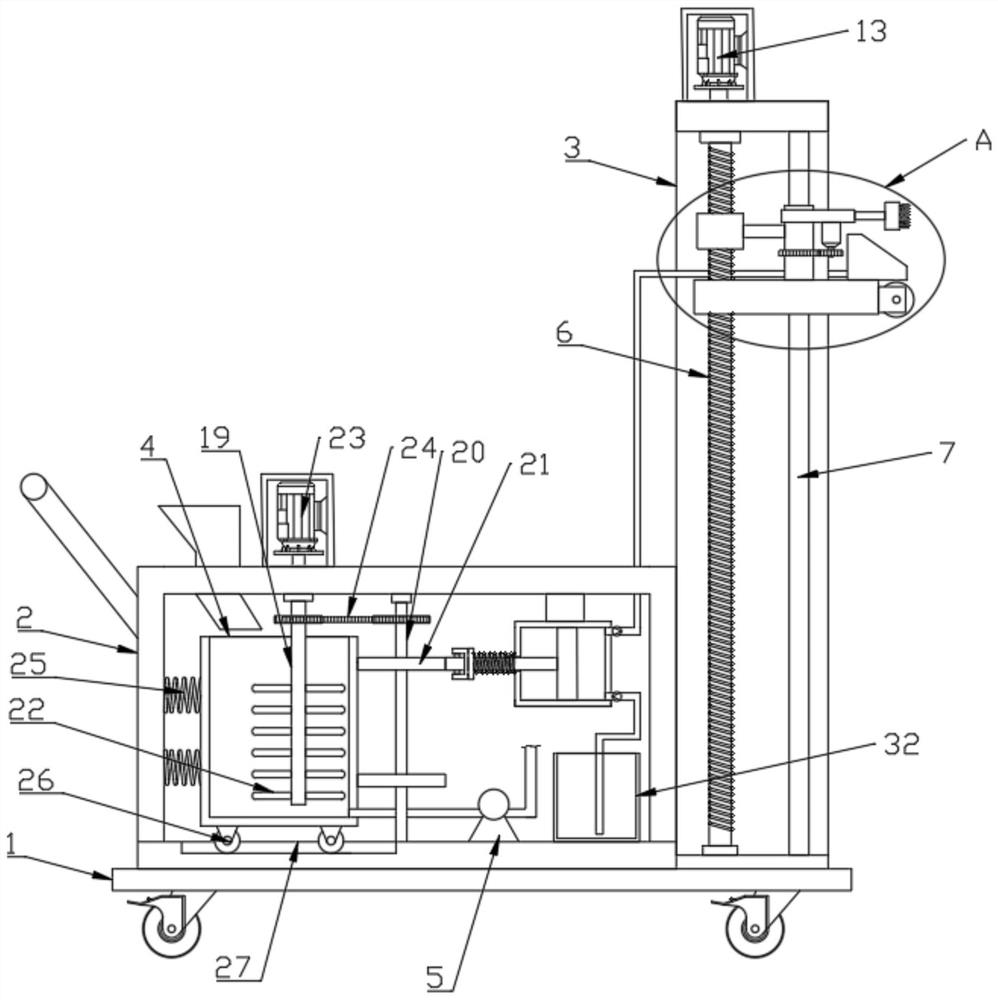 Painting device for building