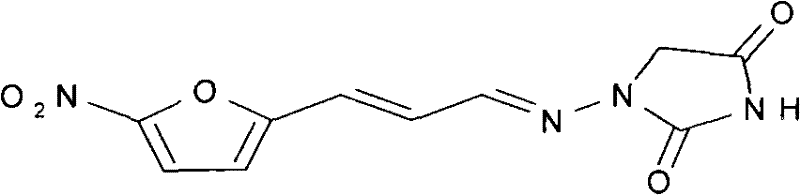 A kind of synthetic method of 1-((3-(5-nitro-2-furyl) allyl) amino)hydantoin