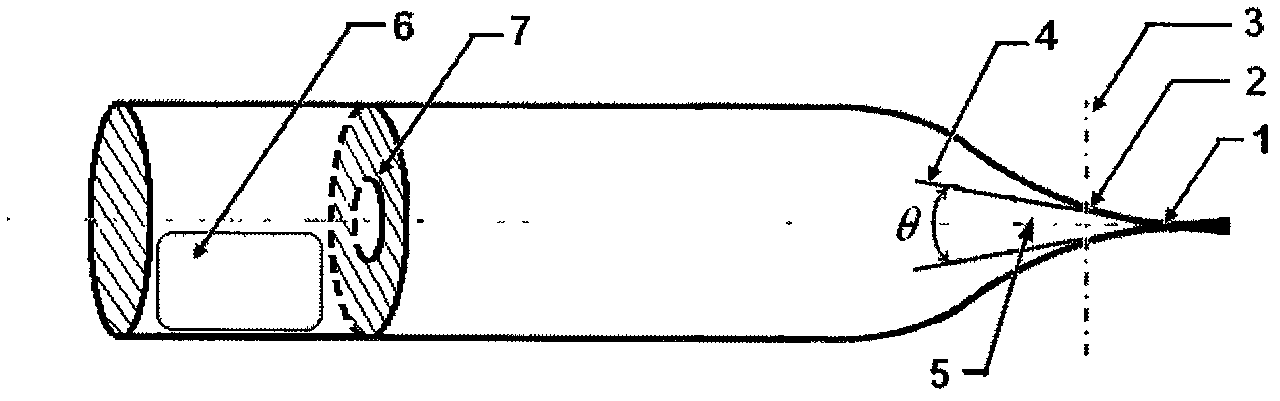 Ampoule for growth of zinc selenide single crystals