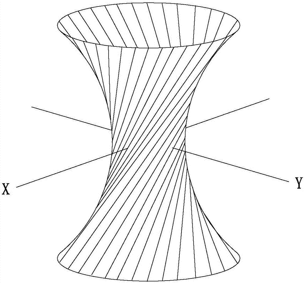 Uniparted hyperboloid coring and chambering rock-plug blasting method