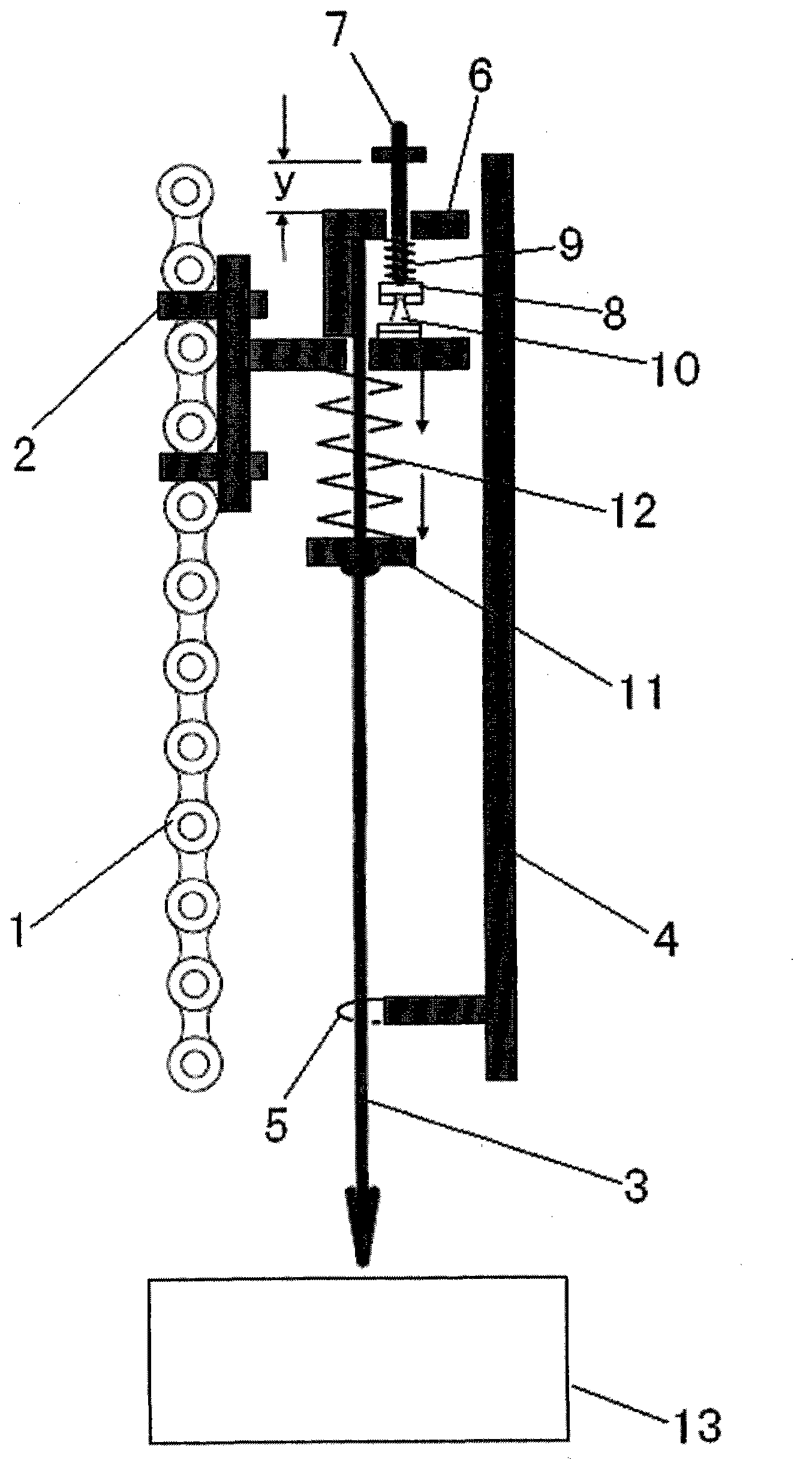 Automatic detector for grounding of grain sampling stick of sampler