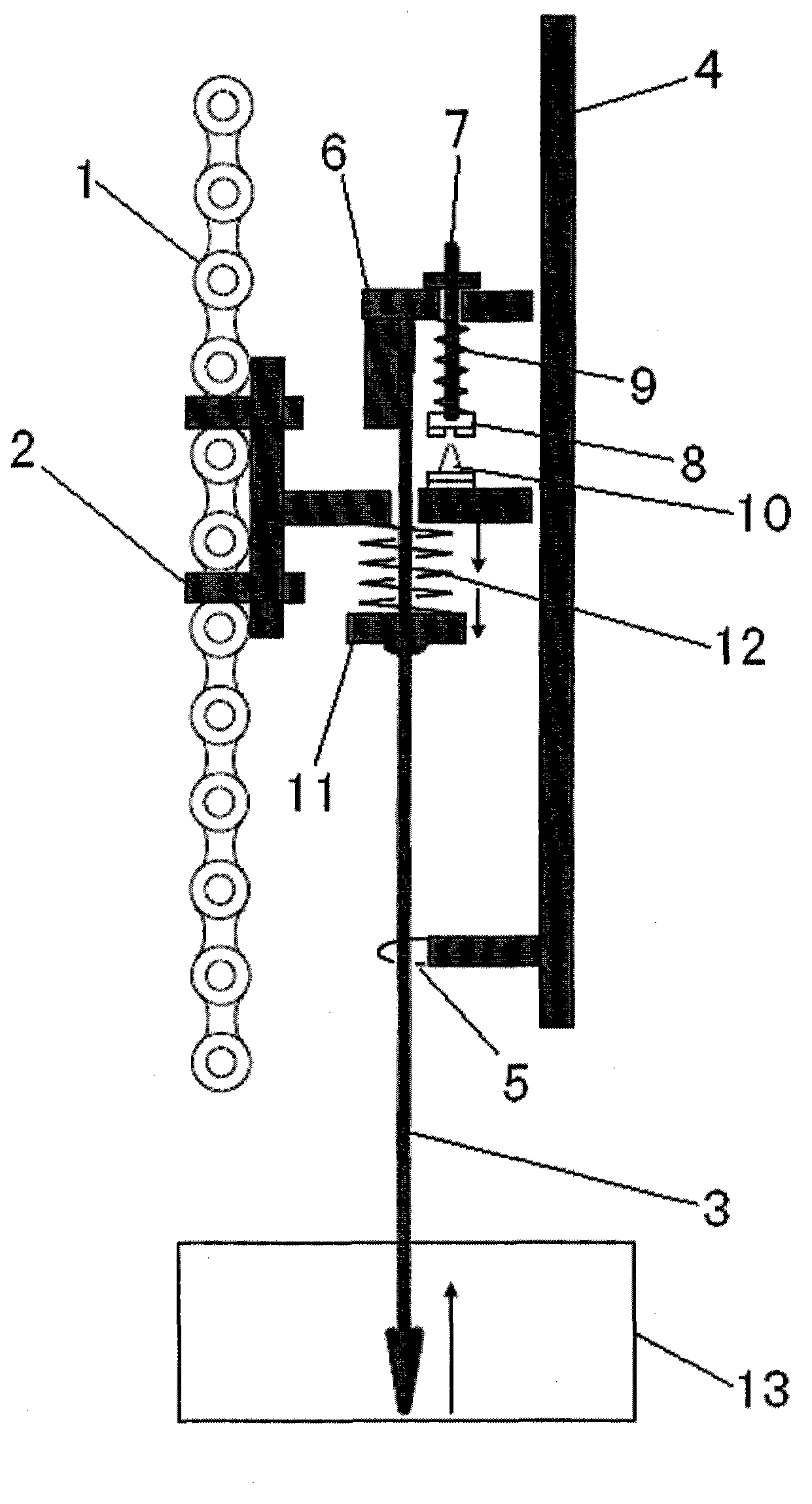 Automatic detector for grounding of grain sampling stick of sampler