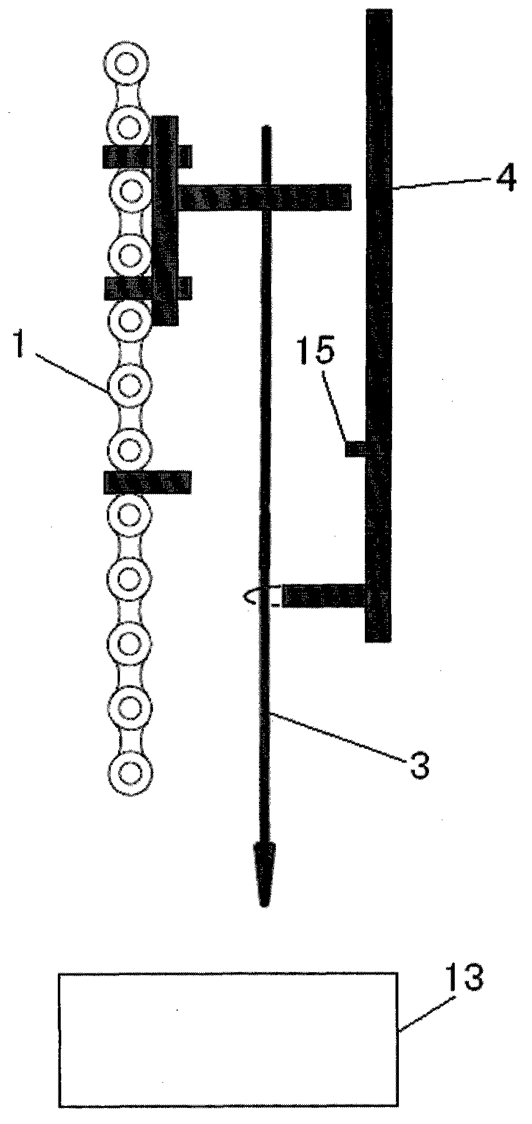 Automatic detector for grounding of grain sampling stick of sampler