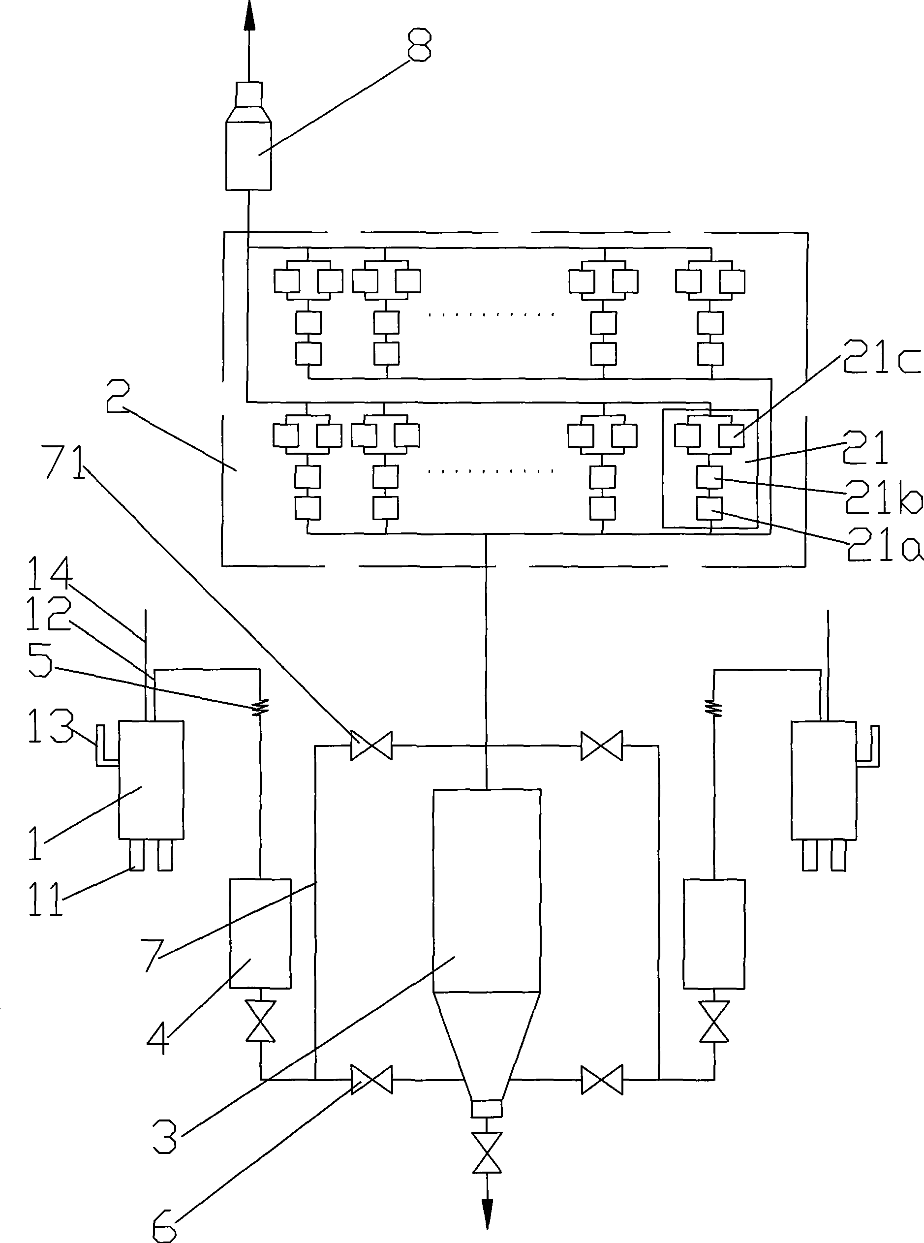 RH dry type vacuum refining apparatus