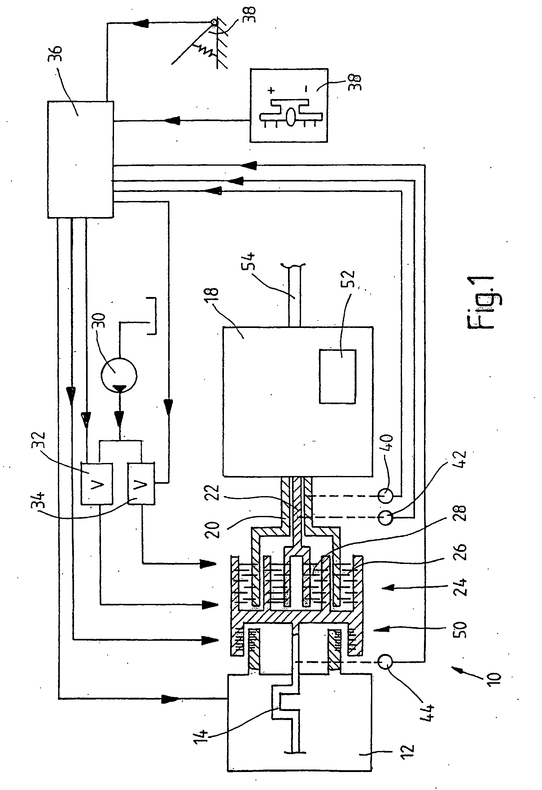 Method for the operation of a multiple clutching device and a power shift transmission