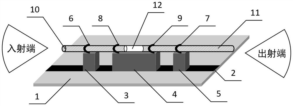 Surface core graphene electro-optical modulator based on femtosecond laser 3D direct writing technology