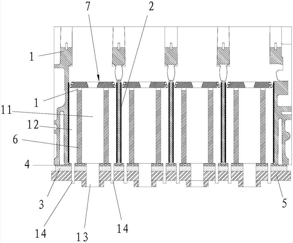 Multi-cylinder engine cylinder hole ceramization clamp, device and method