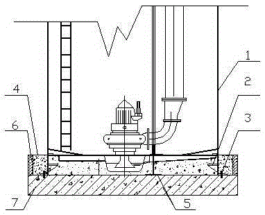 Anti-floating device suitable for glass fiber reinforced plastic integrated pumping station