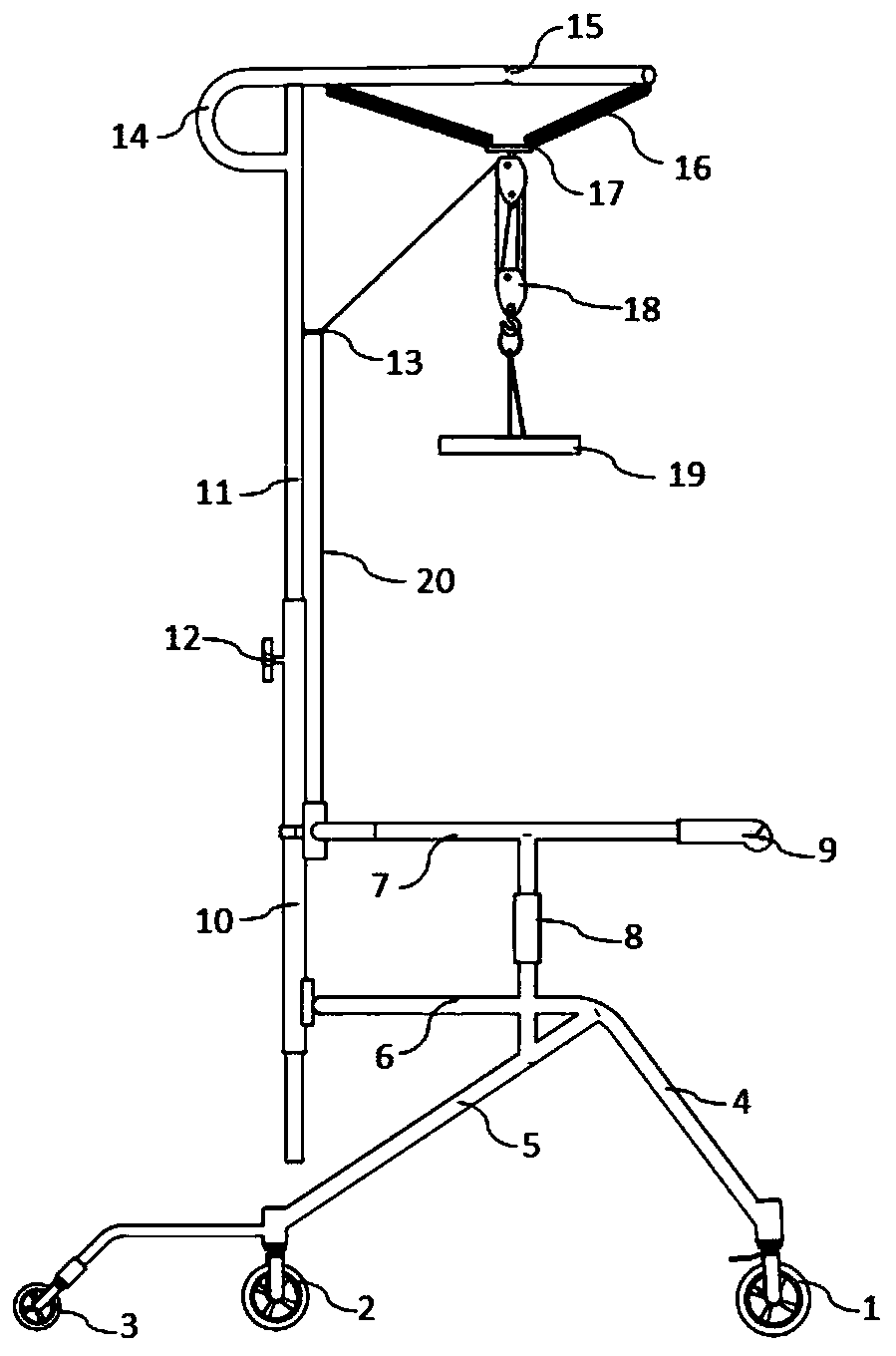 Walking type scoliosis traction device