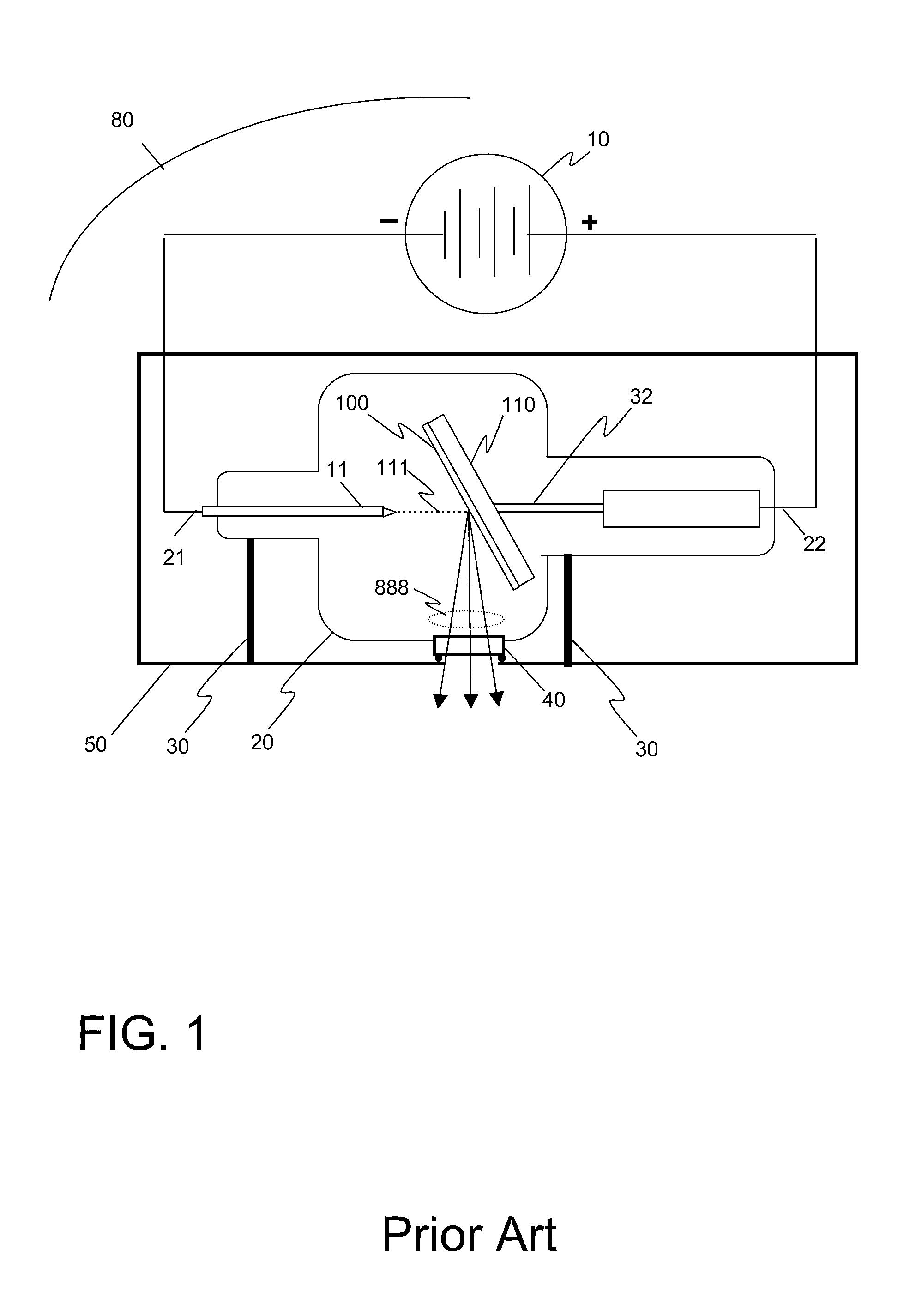 Diverging x-ray sources using linear accumulation