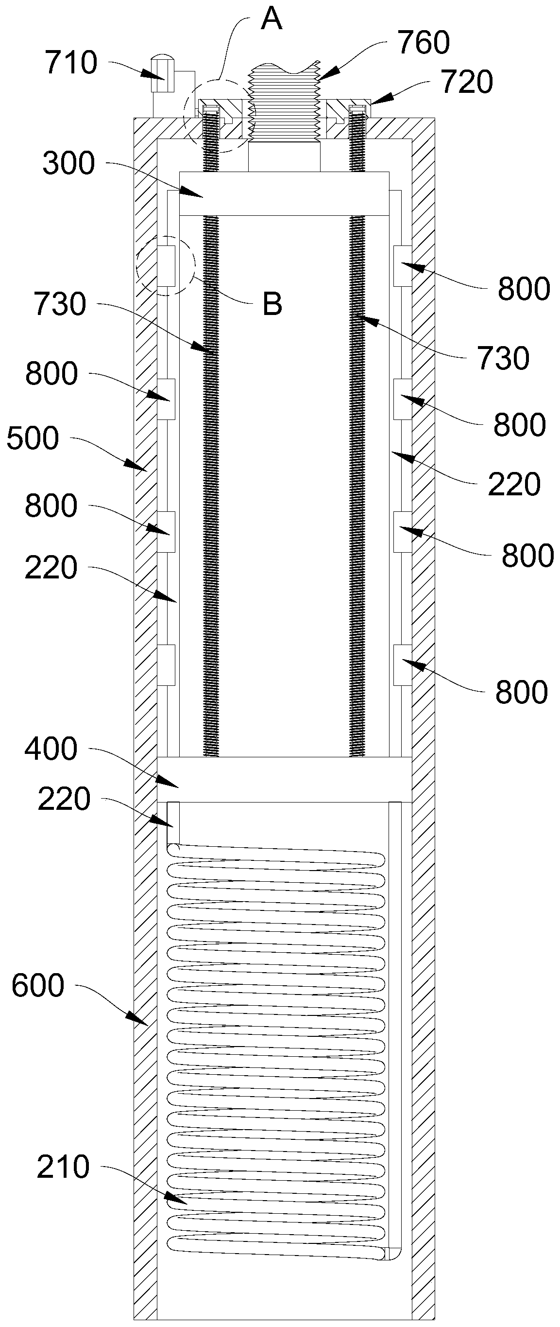 Heating improved heat treatment equipment for alloy steel strip and alloy steel strip heat treatment process