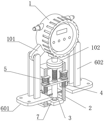 Novel lifting type gas detection detector and using method thereof