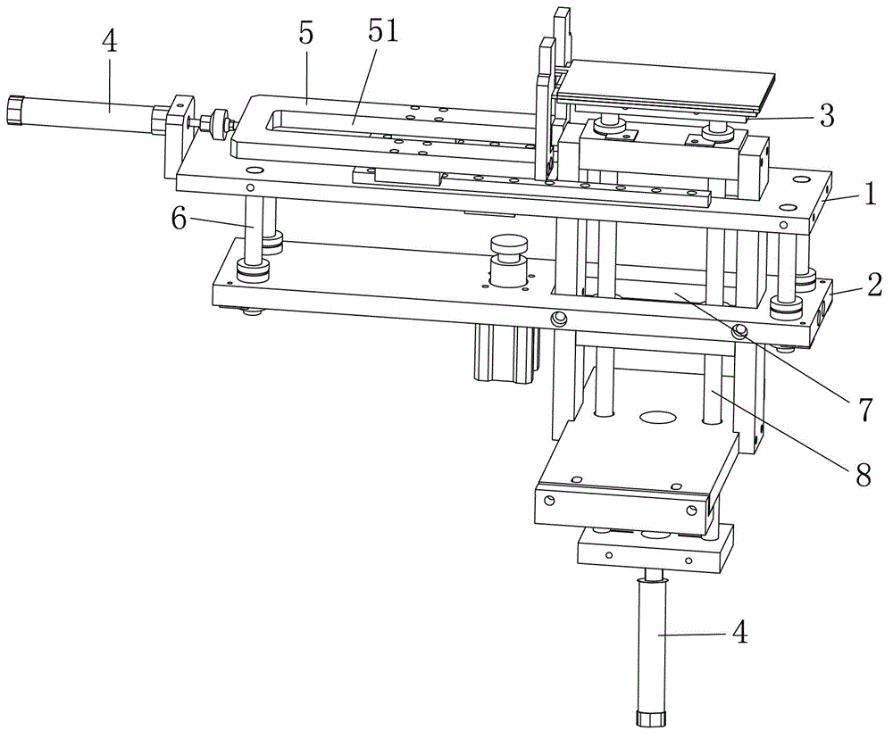 Pole plate assembling device of automatic piece coating machine