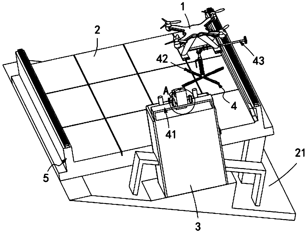 Solar photovoltaic panel surface cleaning unmanned aerial plane