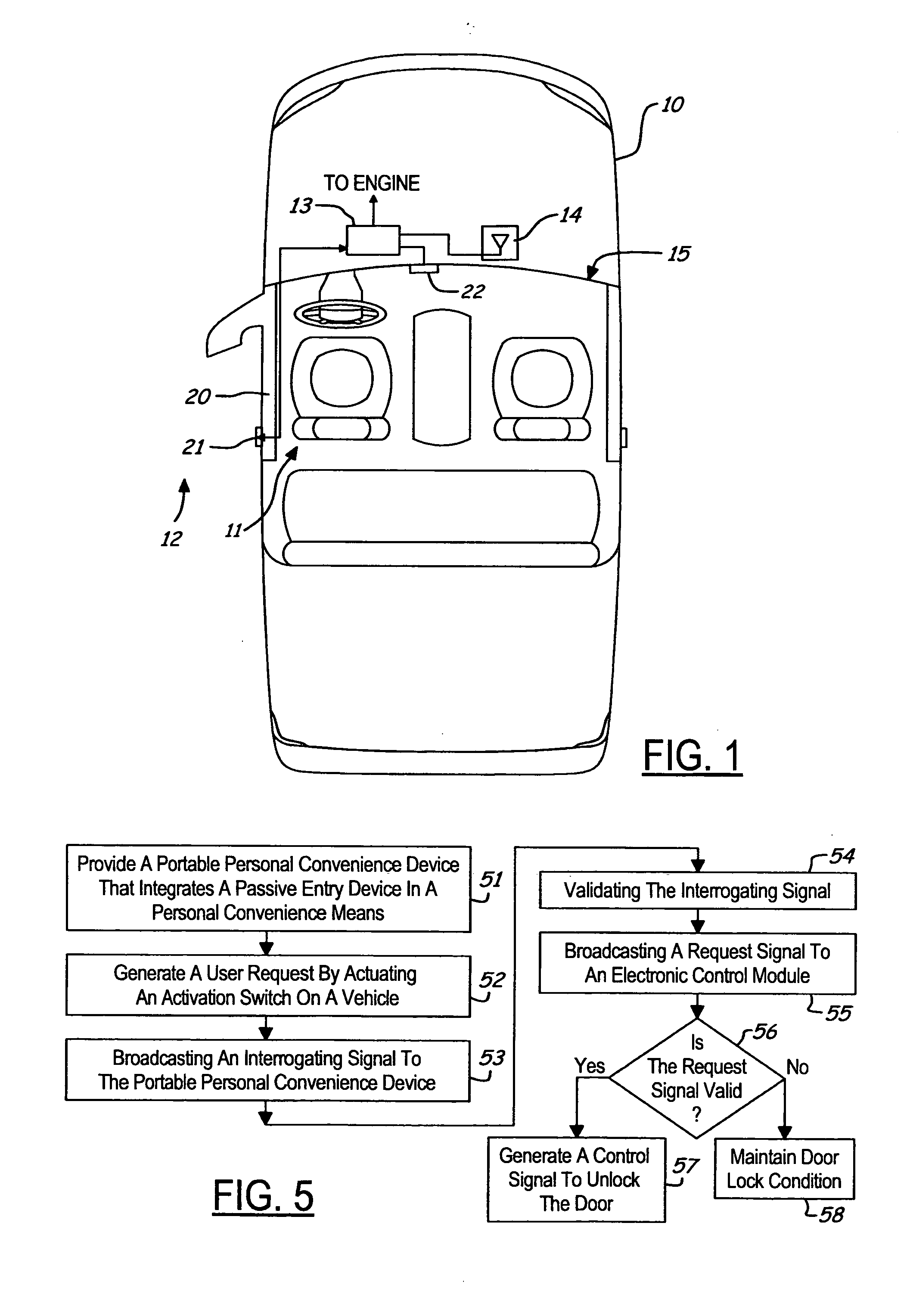 Integrated passive entry transmitter/receiver