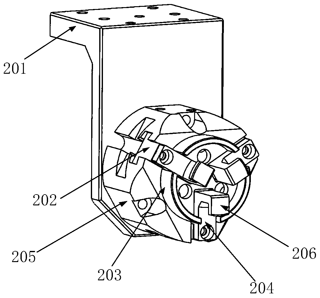 Self-adaptive assembling device for paired press fitting of bearings