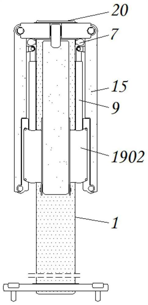 Emergency supporting device for coal mine collapse and convenient to quickly unfold