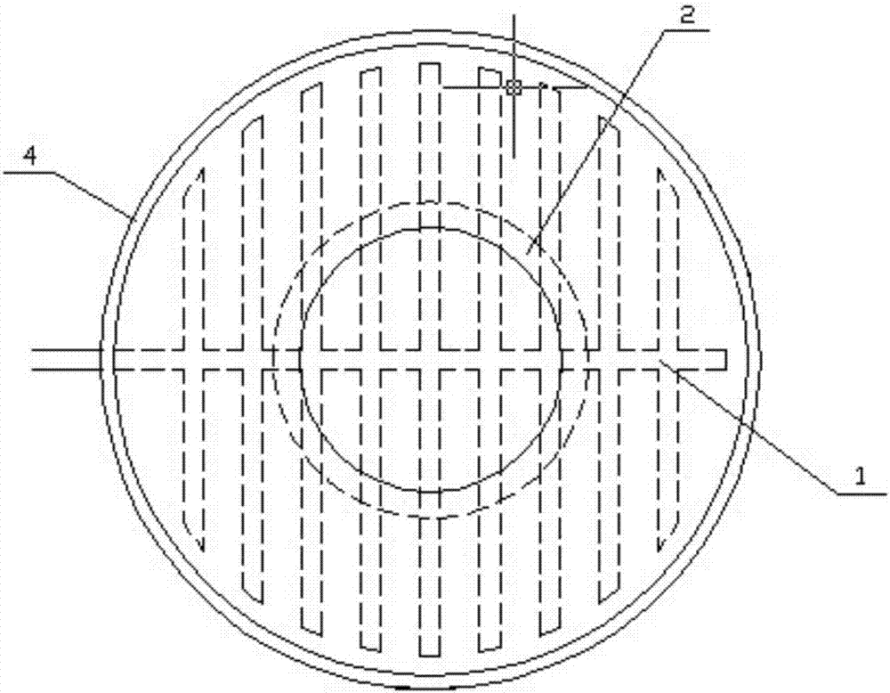 Strengthened biological water treatment denitrification reaction device