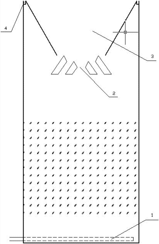 Strengthened biological water treatment denitrification reaction device