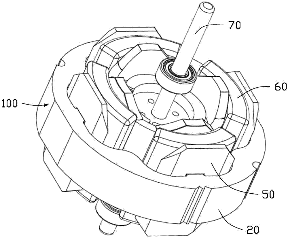 Method for forming motor stator