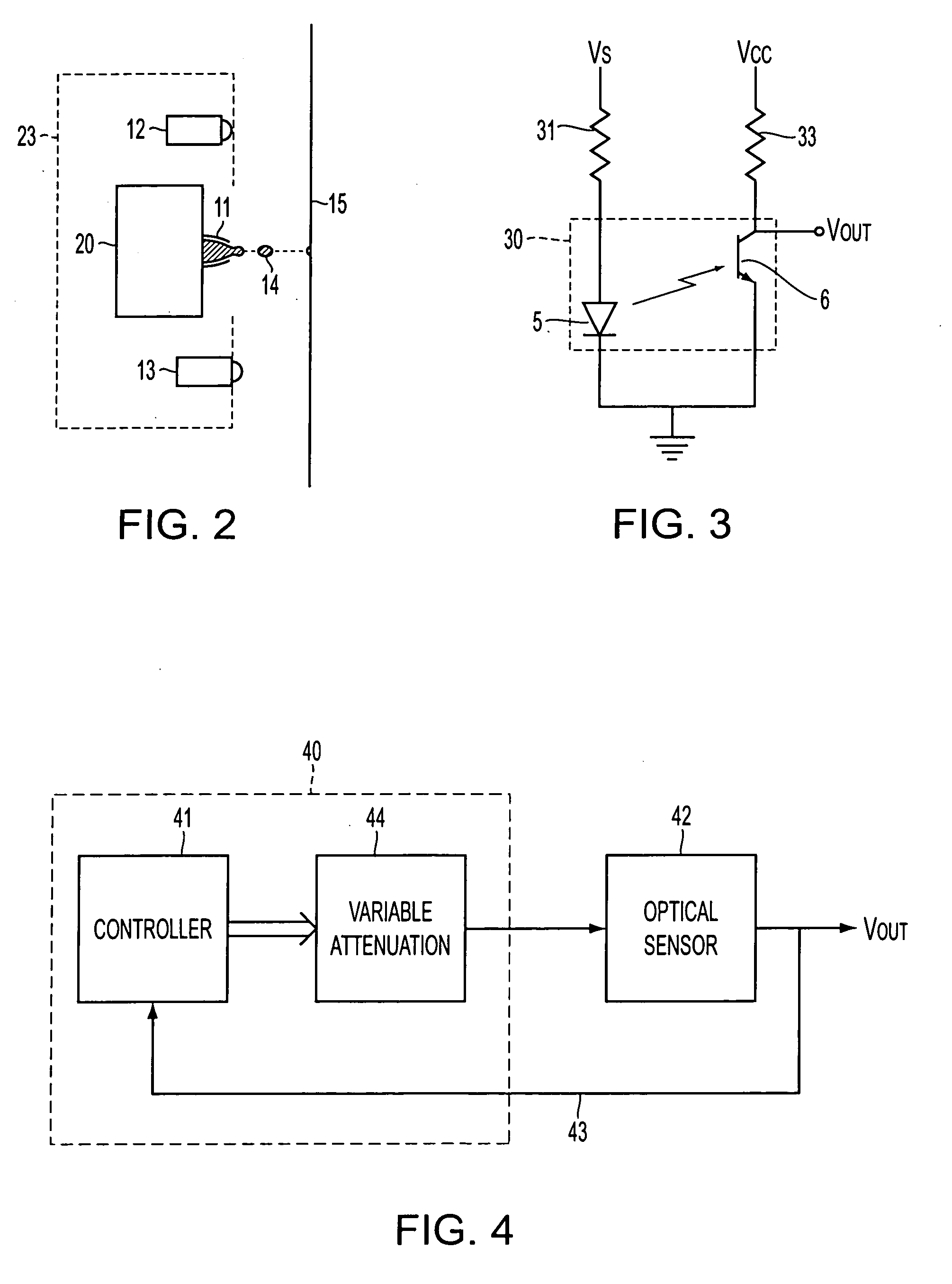 Method and device for optical sensor compensation, and apparatus incorporating the same