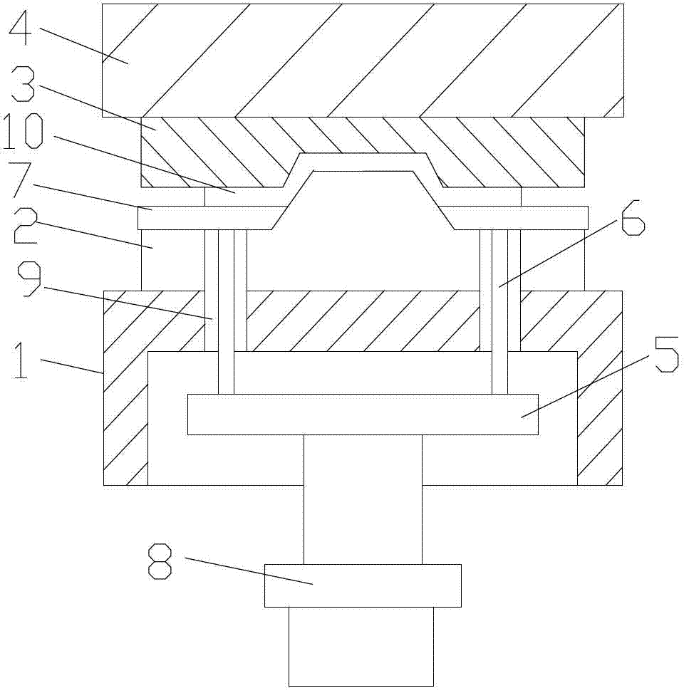 Stamping device for thin plate