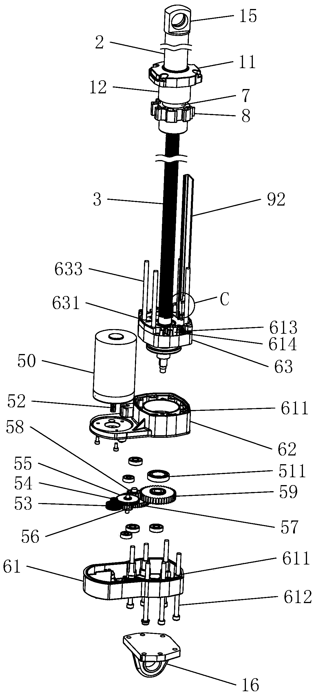 Electric push rod