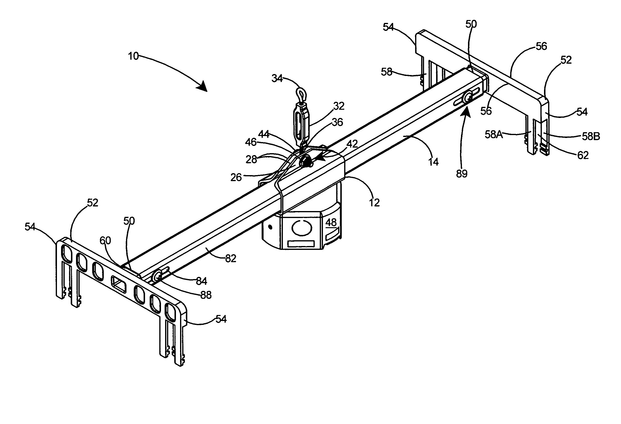 Adjustable mounting bracket for suspended ceiling