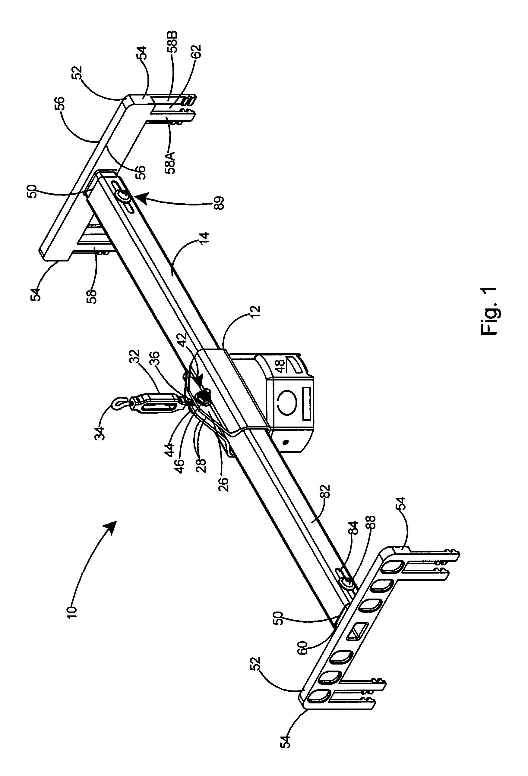 Adjustable mounting bracket for suspended ceiling