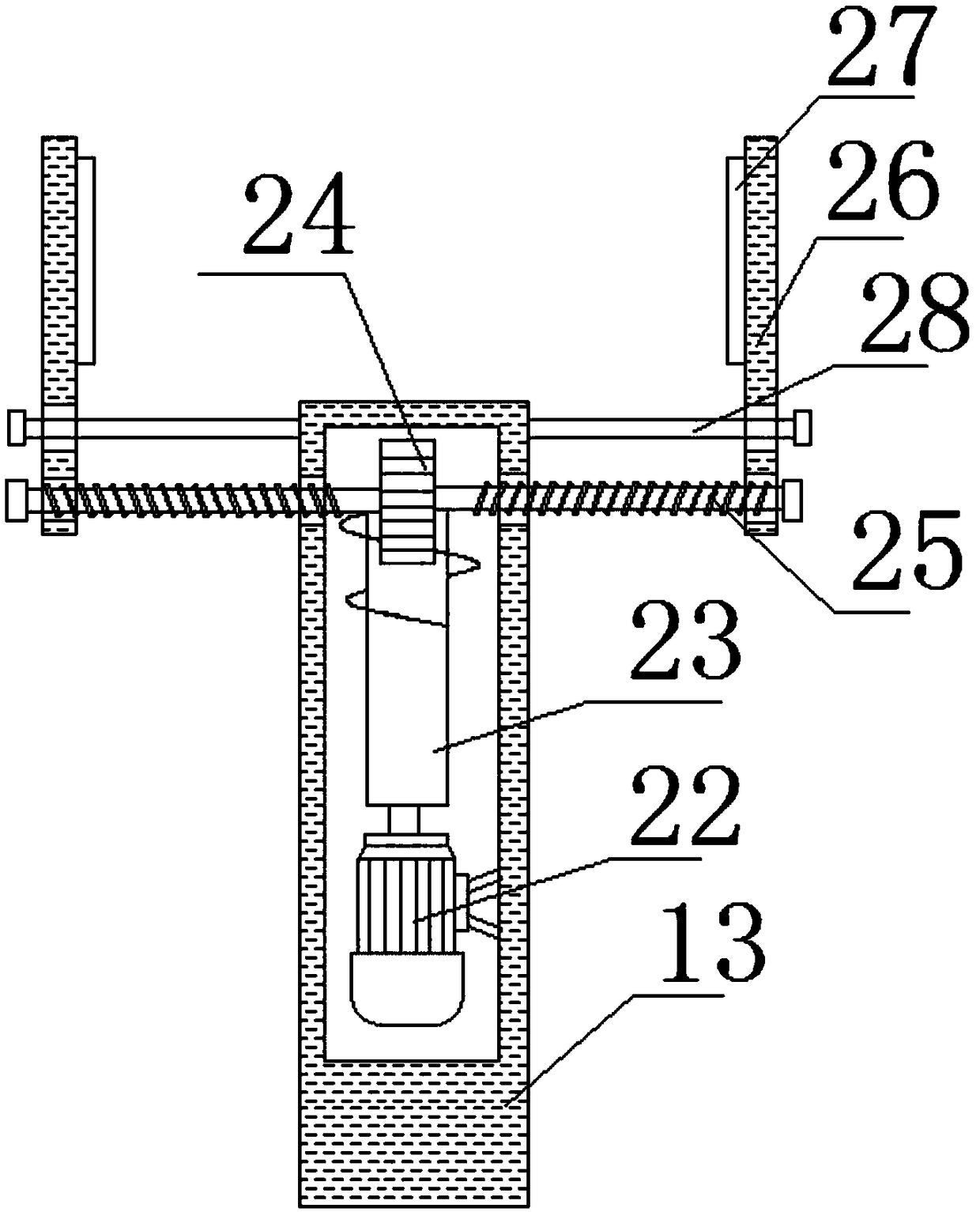 Turnable forging device for production of environment-friendly materials