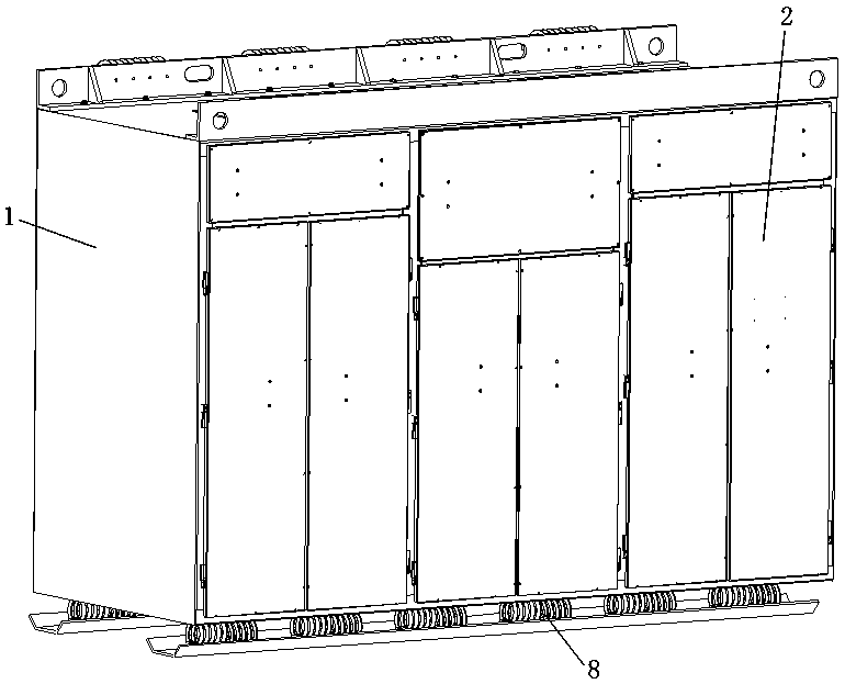 Energy storage cabinet for ships