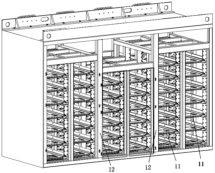 Energy storage cabinet for ships