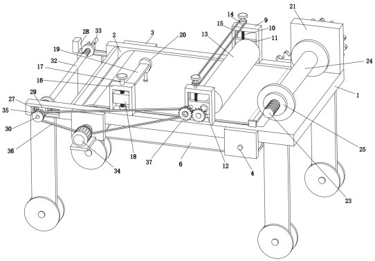 Detection device convenient for flattening electrode foil