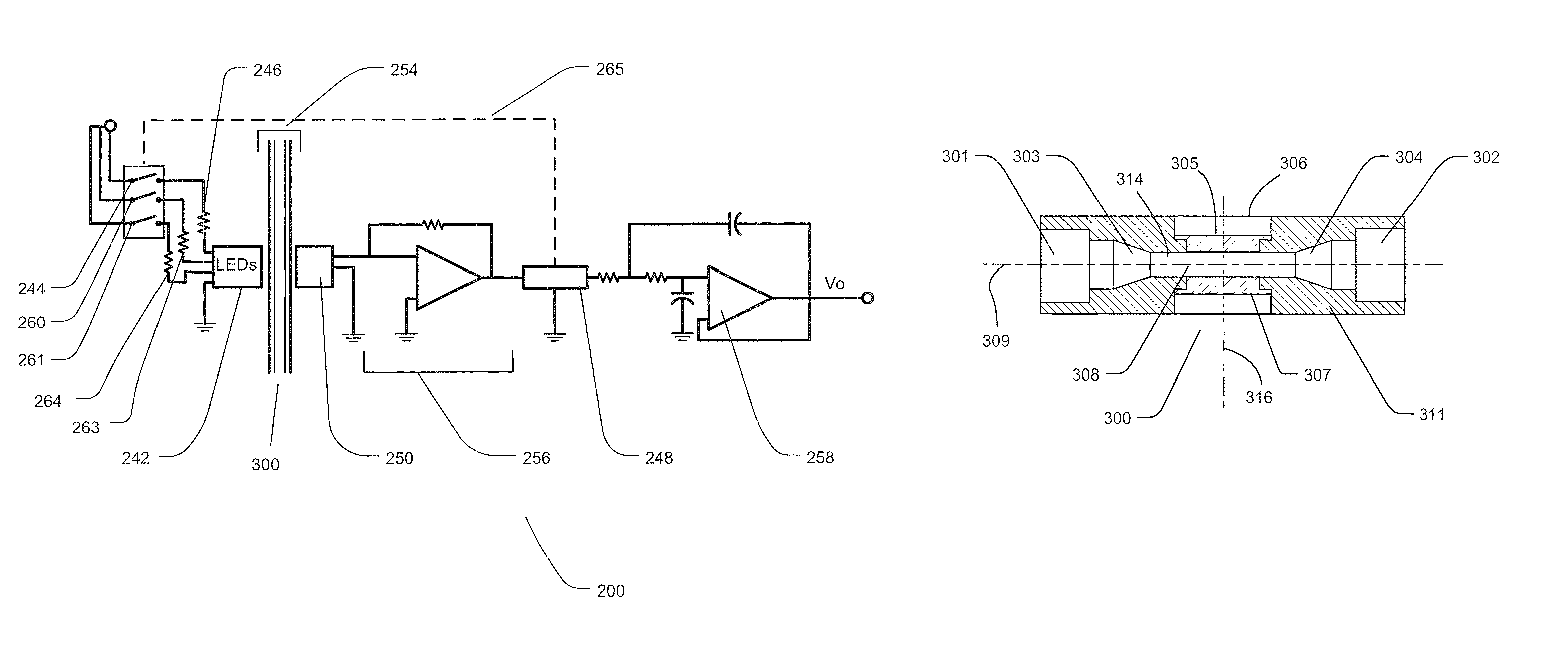 Cuvette apparatus and system for measuring optical properties of a liquid such as blood